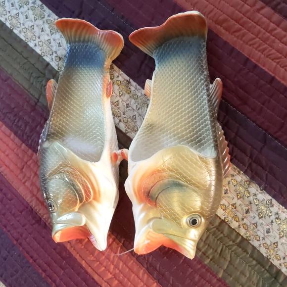 CMW* "Fish Flops" 44/45 pool, sauna, shower, camp or fun slip on sandal unisex - Picture 4 of 11